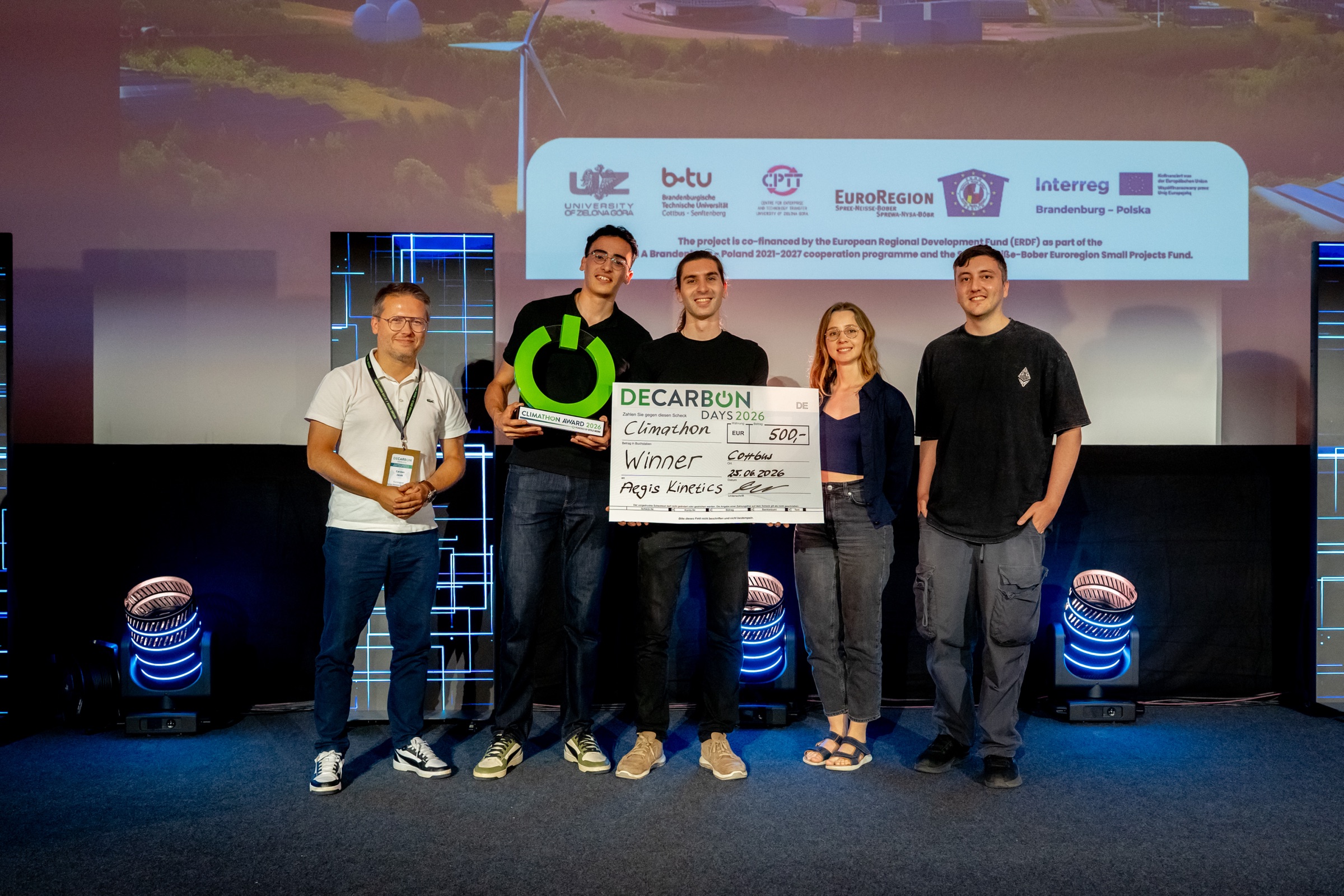 Me together with the winning team