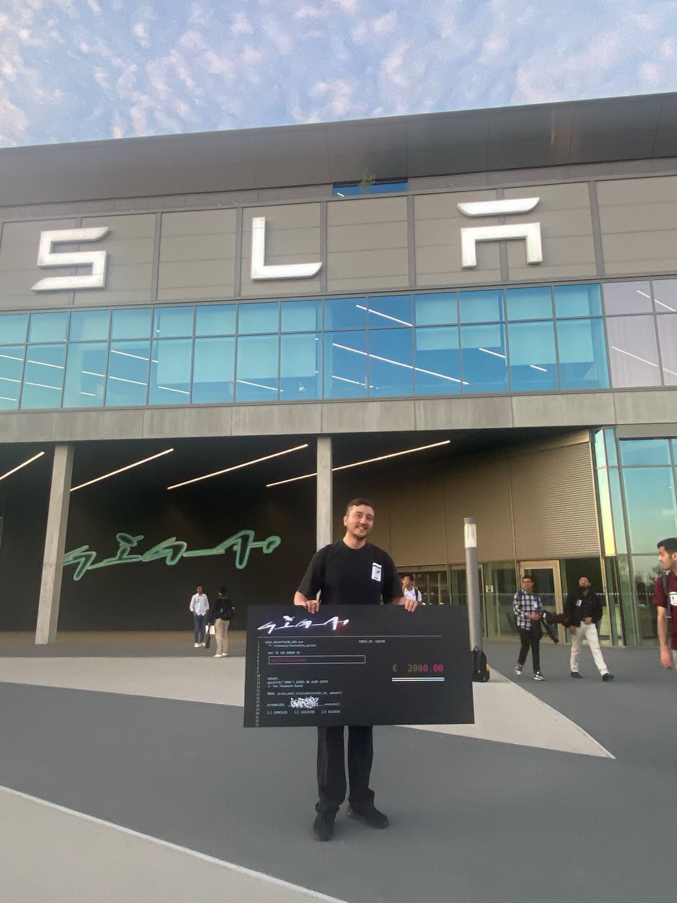 My photo with the 1st place prize